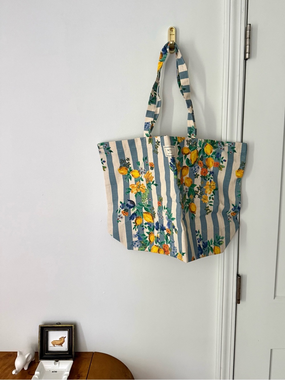 Sezane x momoni canvas tote bag